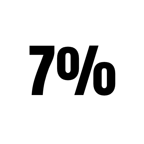 7%